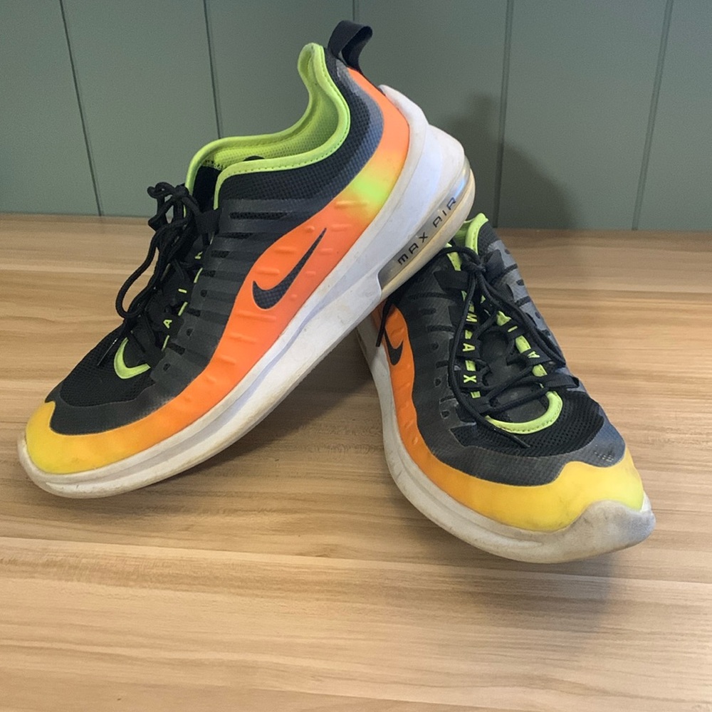 Nike AirMax Sneakers orange black and yellow